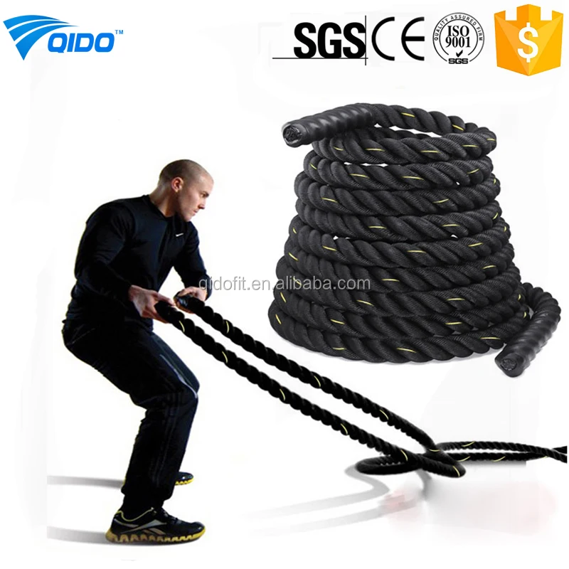 Горячая Распродажа, оптовая продажа, оборудование для спортзала, силовые тренировочные боевые канаты для силовых тренировок