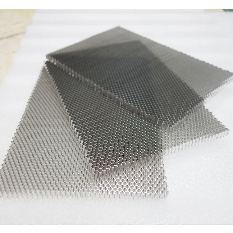 Metal mesh coated honeycomb perforated steel plate with fireproof