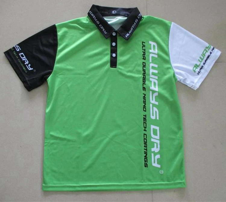 Wholesale china sports quick dry sublimation women golf polo shirts with neon green