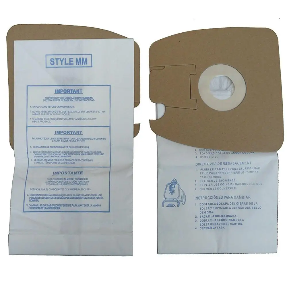 Manufactured Home Appliance Cleaner Filter Parts Mm Vacuum Cleaner Paper Dust Bag Filter Bag