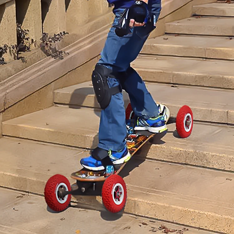 6 7 8 inch new design model solid alloy pneumatic wheel electric freestyle scooter inflatable rubber big wheel