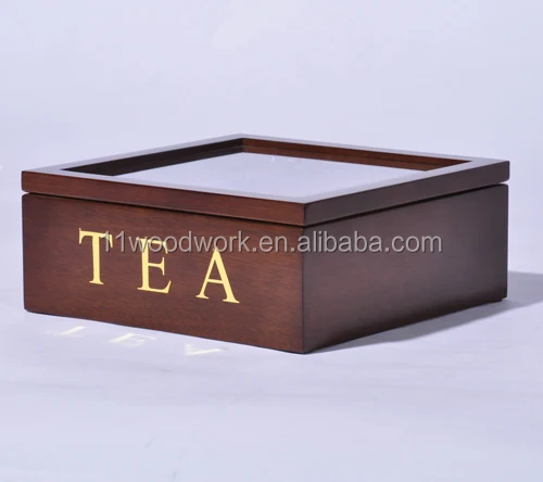 
Custom antique wooden tea set storage box 