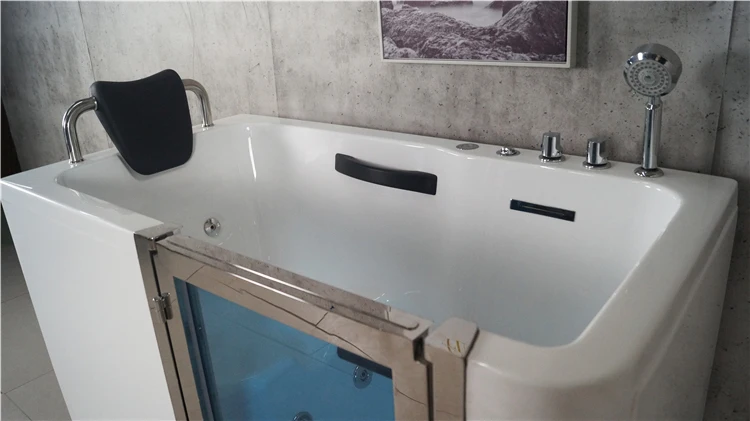 CUPC White Wheelchair Accessible Bathtub acrylic handicapped bathtub saft step in tub
