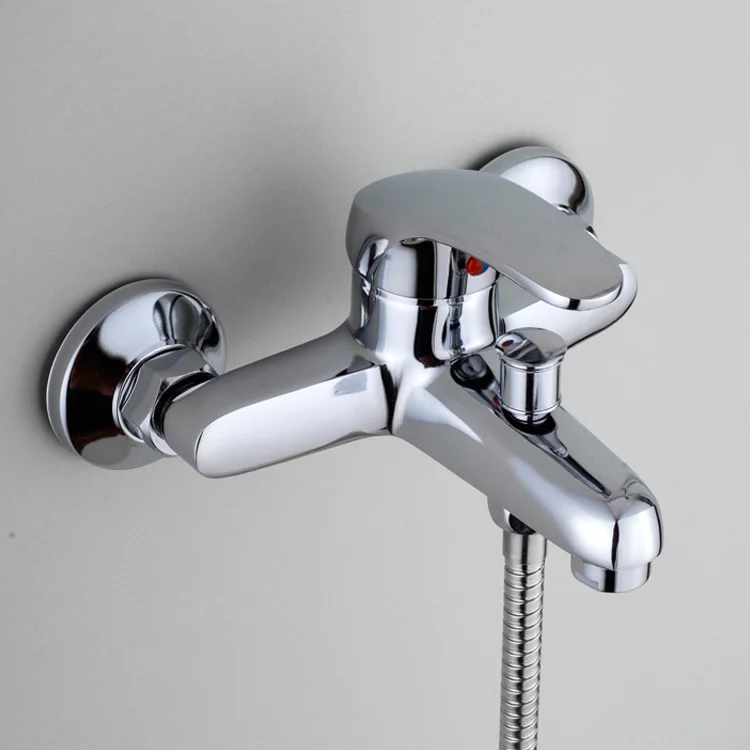 
zinc alloy bady bathroom wall mounted bath faucet 