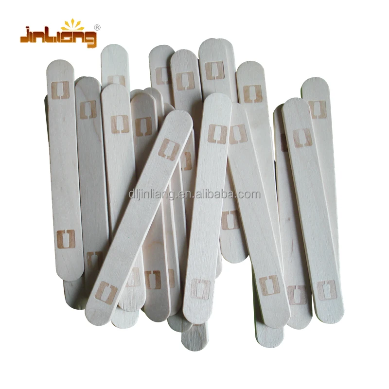 Factory branded food grade popsicle stick and wholesale wooden ice cream sticks