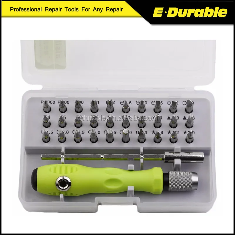 Universal 32 In 1 Precision Screwdriver Set Dismountable Electronic Repair Tools Kit for Cell Phone Laptop Tablet PC
