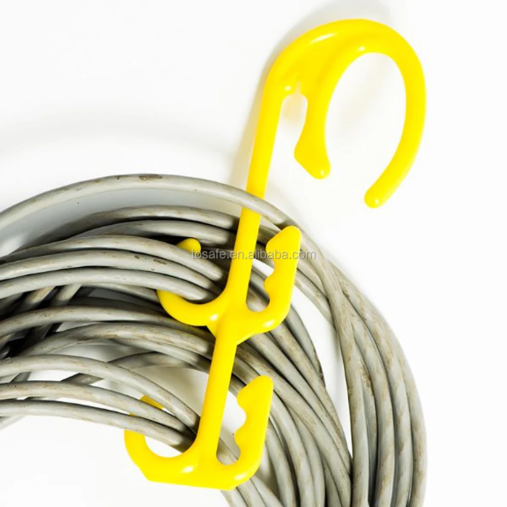 Fluorescent Color Electrical Plastic Lead Hook