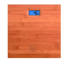 2021 large size wood feel bamboo digital bathroom weighing scale