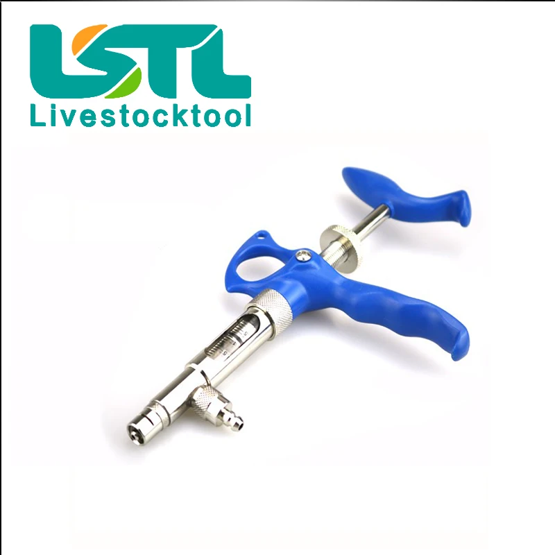 Reusable Use Veterinary Injector Syringe Continuous Adjustable Poultry Chicken 2 cc Syringe Automatic Pig Cattle Vaccine Syringe