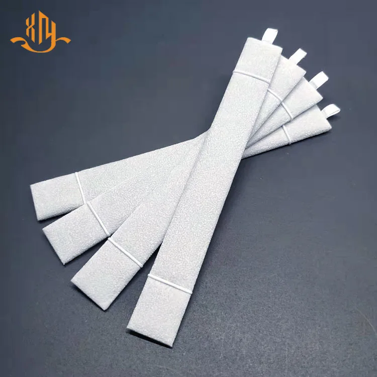 
XIANGYU Custom Luxury Gray Velvet Jewelry Necklace Display Holder Organizer Tray Stand 