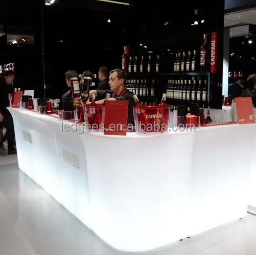 2022 cheap price Coolqing Luminous Led Furniture Nightclub Modern LED Bar Counter