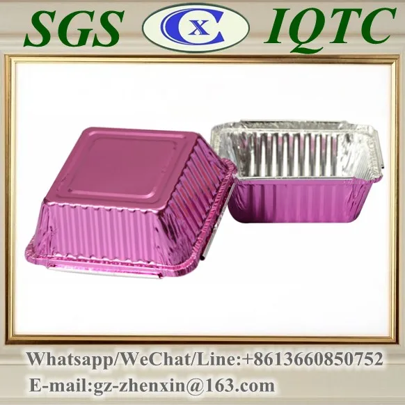 Takeaway oven safe fast food packaging disposable aluminum foil container