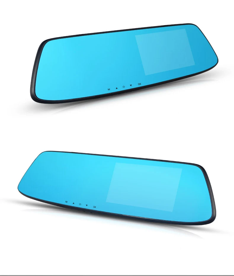 
Dash cam rear view mirror 4.3 inch rearview mirror Car Dvr full HD 1080p driving camera dual lens 