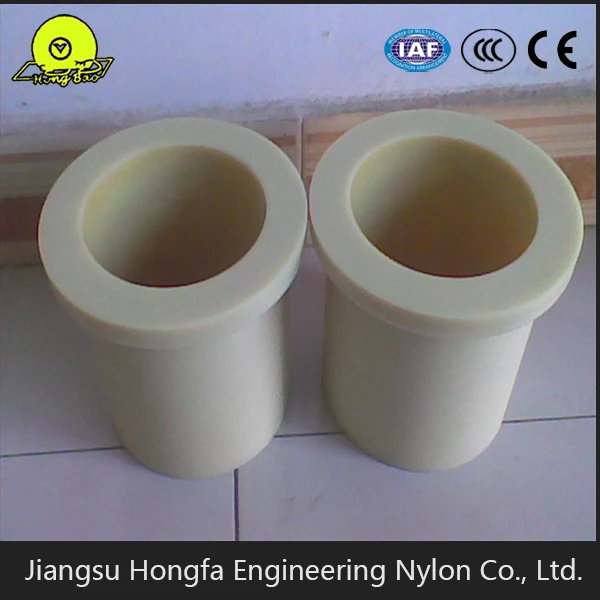 PA6 mc Nylon Flange Bush casting nylon bushing with high wear resistance