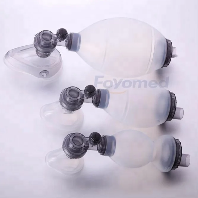 
High quality reusable CE and ISO certificates medical silicone oxygen resuscitator 