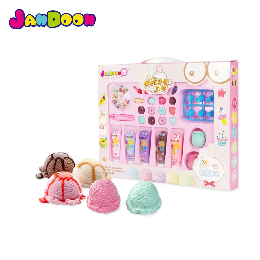 
Новый дизайн, игрушка для мороженого ручной работы Jandoon, кухонный игровой подарок, комплект для ролевых игр для детей 