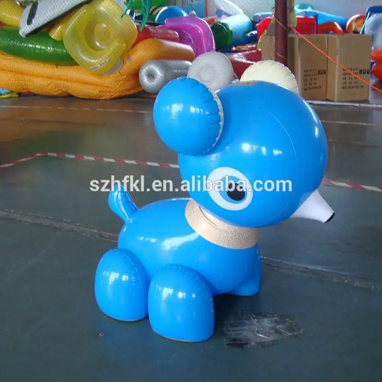 Blue Lovely Standing Alibaba China Rubber Inflatable Animals Animal
