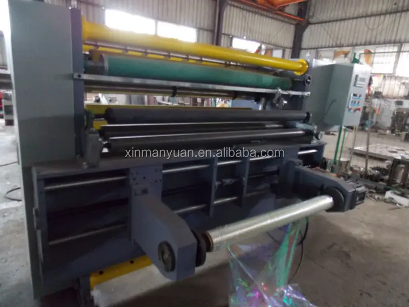 Slip Shaft controlled Plastic Film PE Roll Cutting Machine, PVC Slitter, Laminated Film Slitting Machine