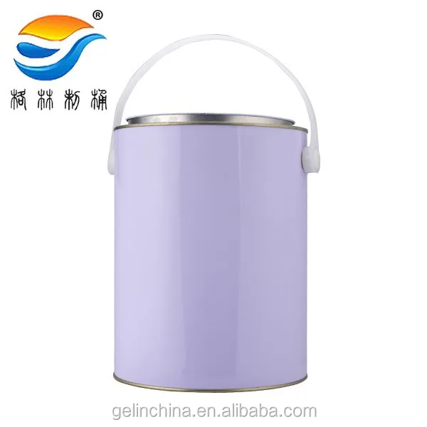 5L empty paint container, metal pail for paint, tin can for paint