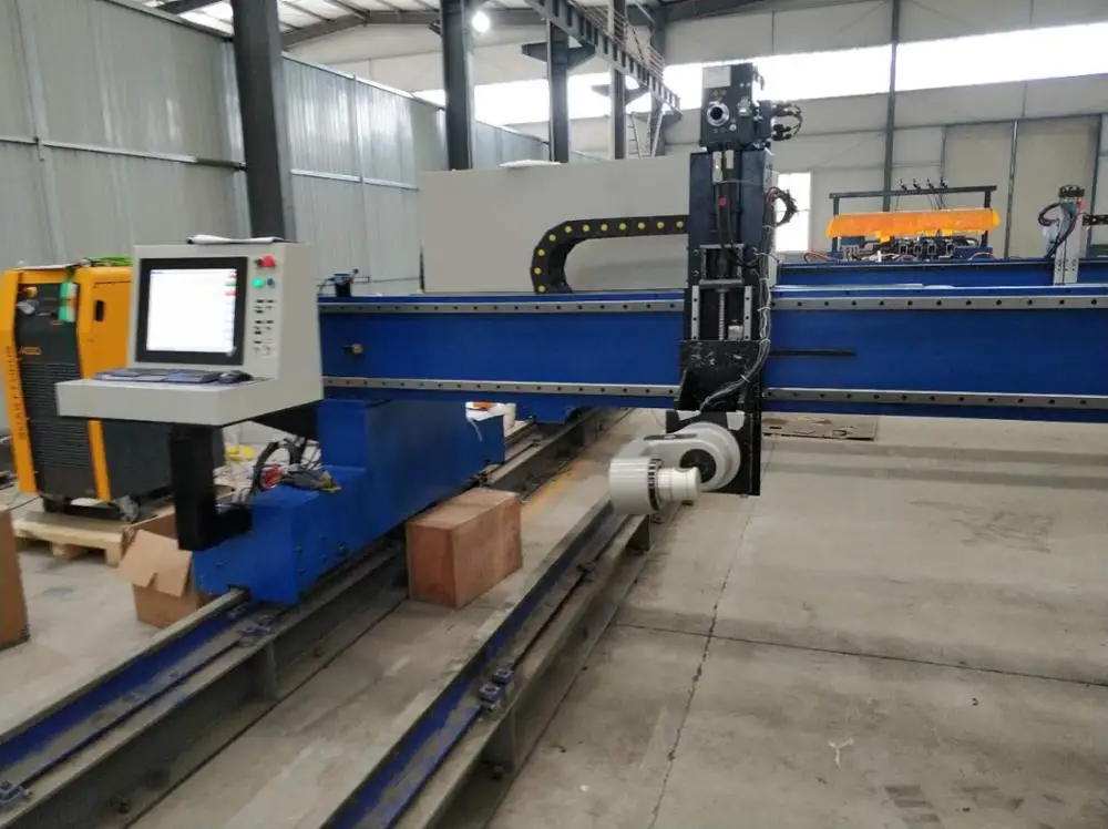 Gantry Type Cnc 5Axis Plasma Cutting and Beveling Machine with 2 Axis Cnc Plasma Torch