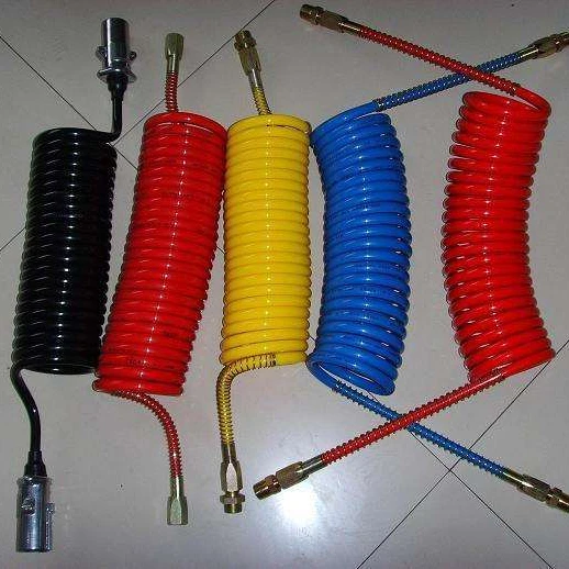 
plastic bending spring polyurethane tube, auto pneumatic truck trailer air brake coil hose spiral tube 