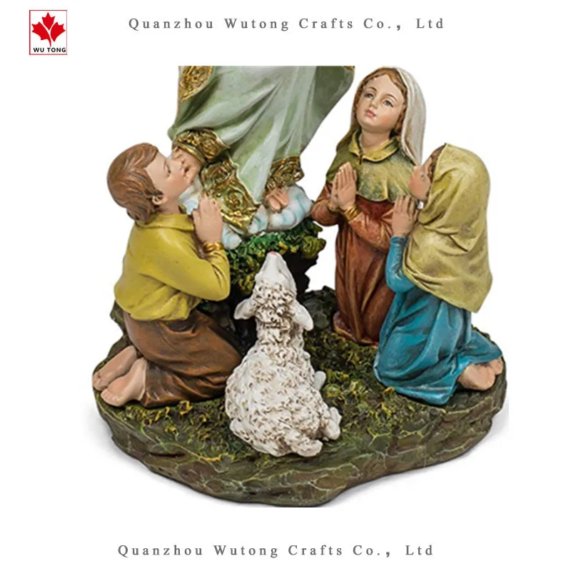 Custom Resin Religious Statues Our Lady Kids Statue Virgin Mary Figurine