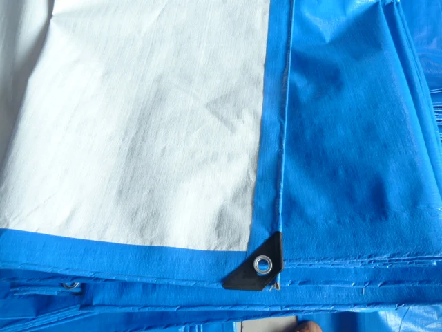 14X14 Mesh Blue Polythene Tarp for Garden Canopy