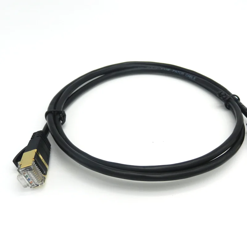 High quality 100% bare copper pass fluke 1m 2m 3m 5m  S/FTP cat8 ultra slim patch cord ethernet cable
