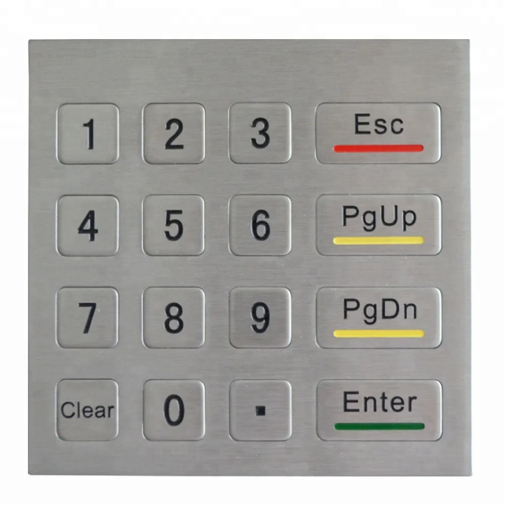 
metal ATM membrane keypad with function keys 