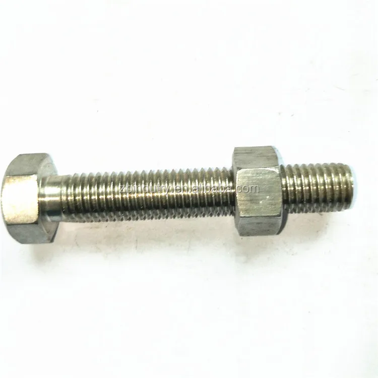 
Alloy 600 ( Inconel 600 / 2.4816 UNS N06600 ) Hex Bolt with nuts and washers, inconel 625 bolt 