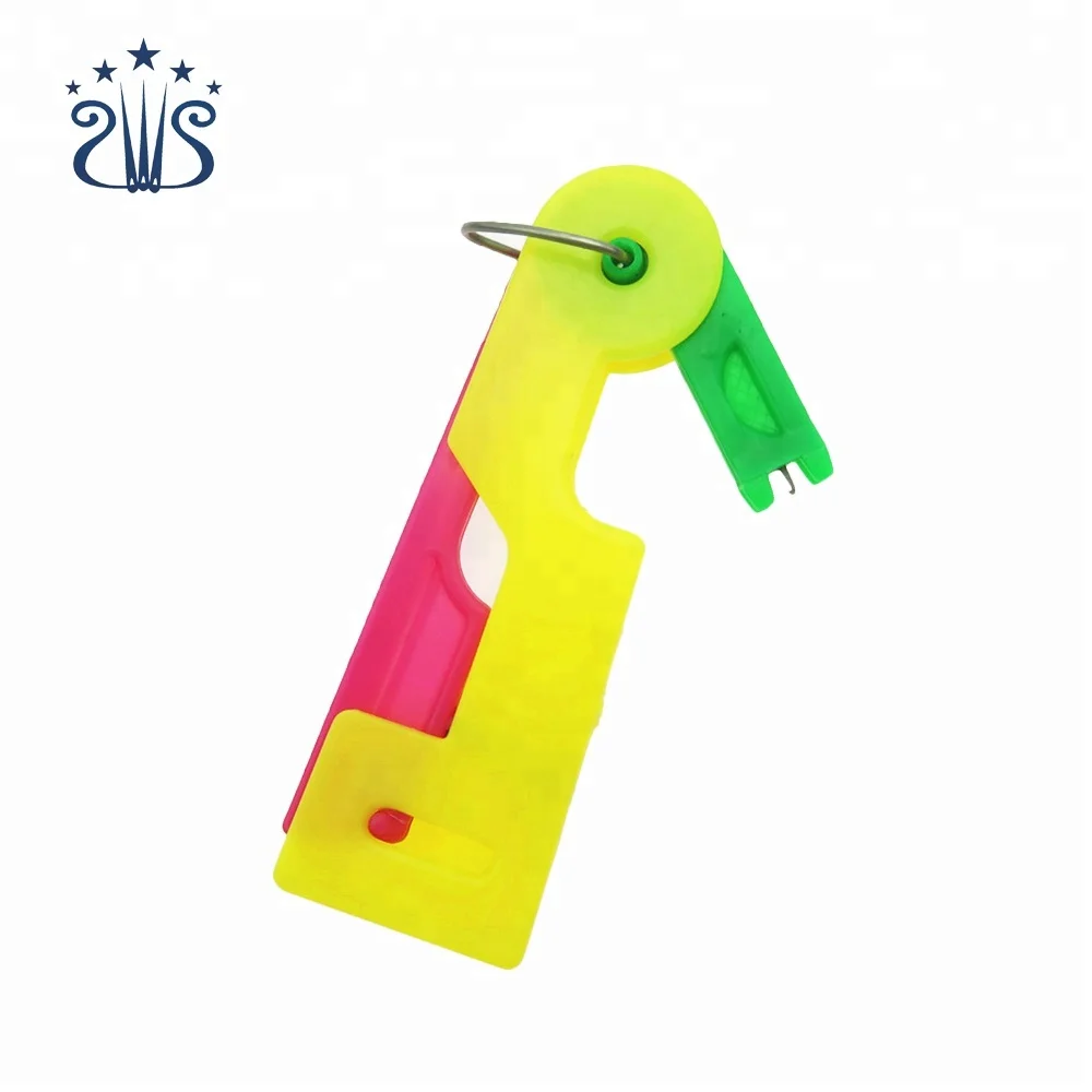 Hot selling needle threader sewing accessories plastic threader needle