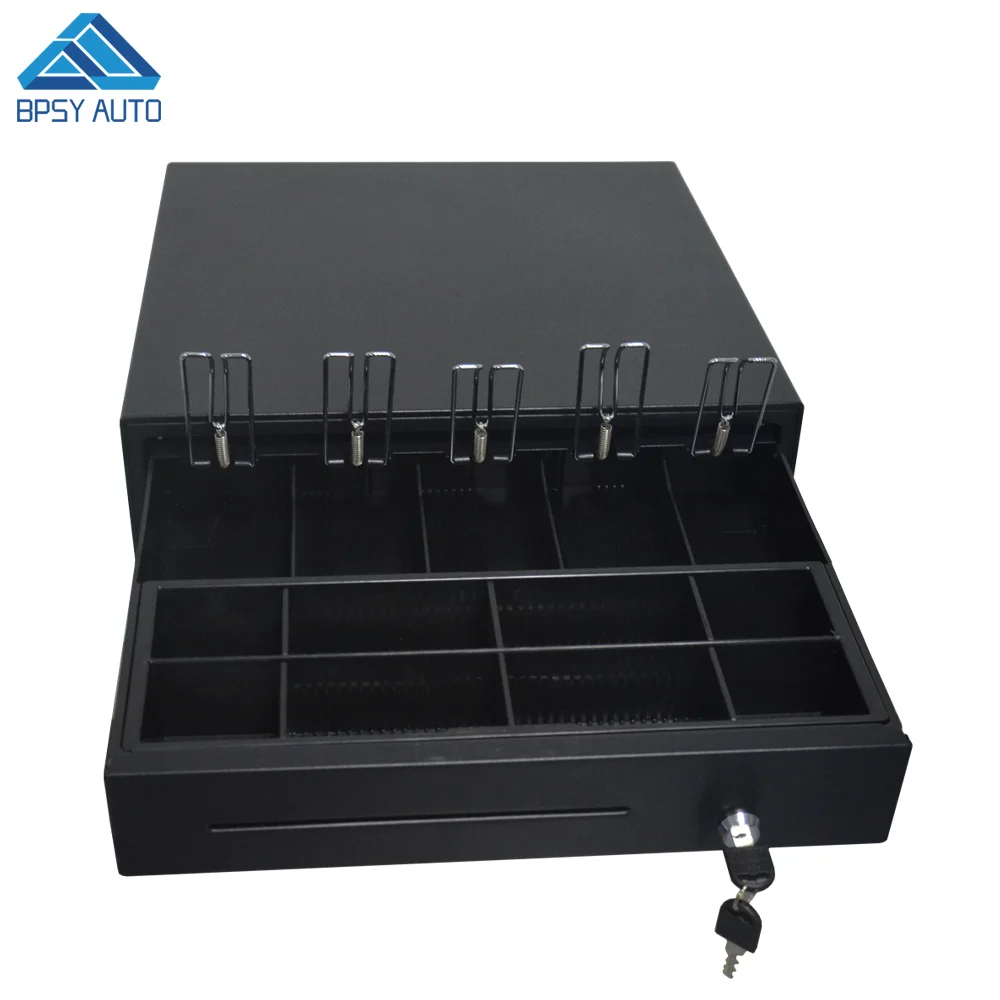 Cash Drawer for POS Receipt Printer or Cash Register with RJ11 Interface 5 Bills and 8 Coins Tray Black