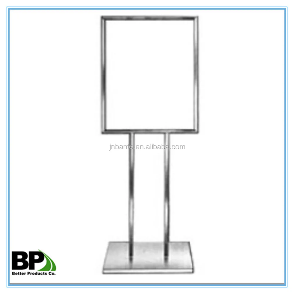 Versatile metal bulletin sign stand for advertising and warning purposes economy outdoor sign stand floor standing sign holder