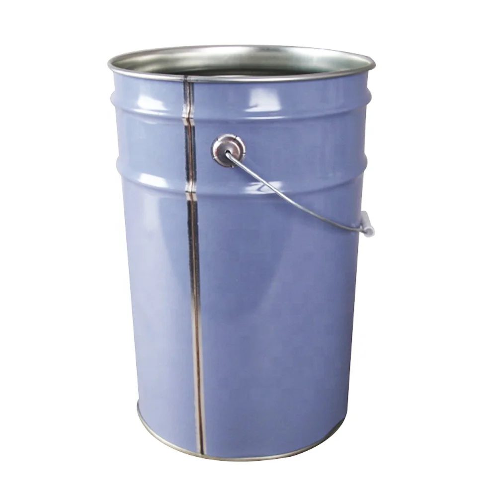 25 liter metal drum with open head lid, 25 liters