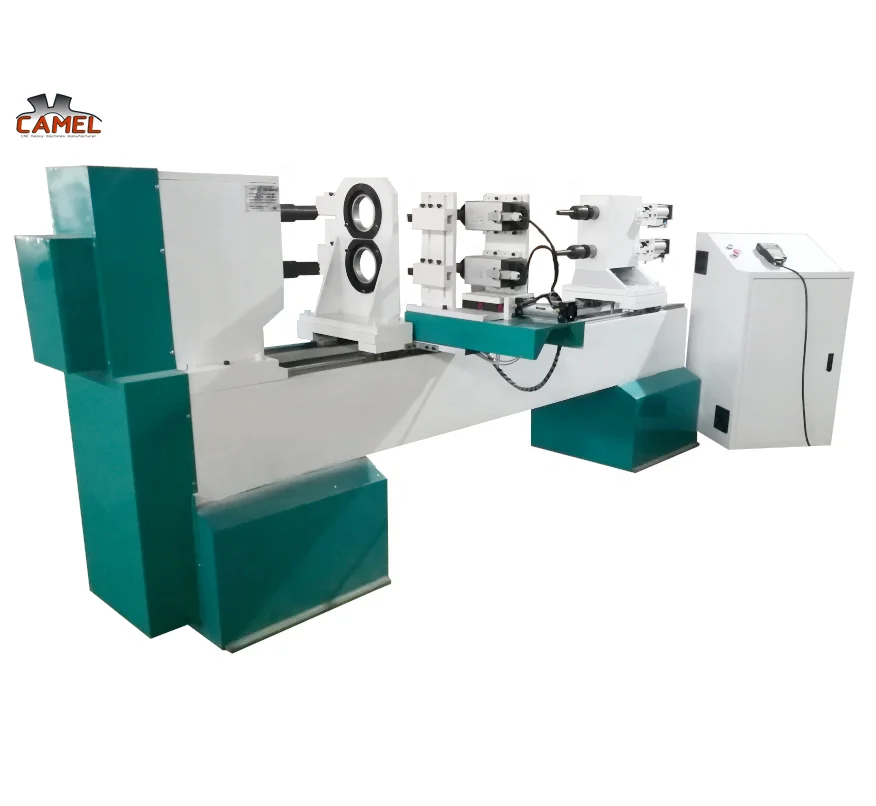 CA-1516 Jinan woodworking CNC wood turning lathe carving machine with spindle for staircase ,Rome column,baseball bat,chair legs
