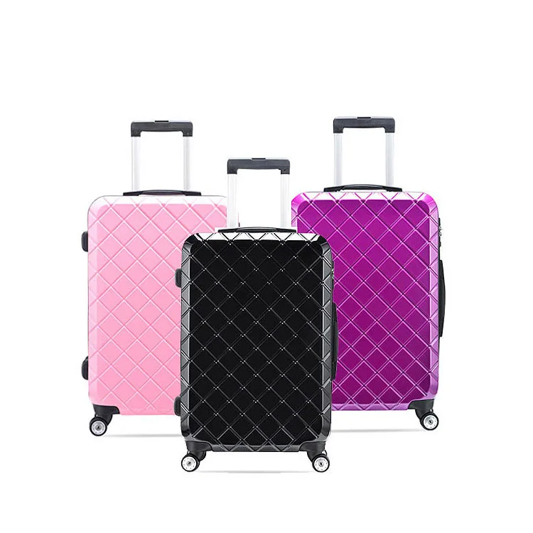 factory wholesale cute pink girls hard shell suitcase luggage set