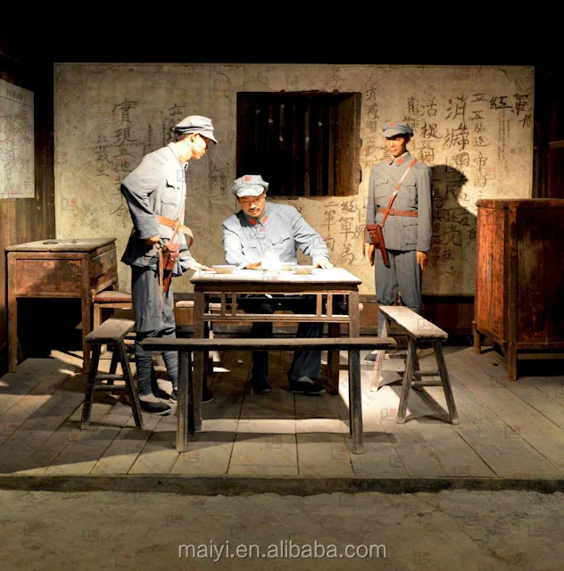 Life Like Wax Figures of Folk Museum for Scene Recovery