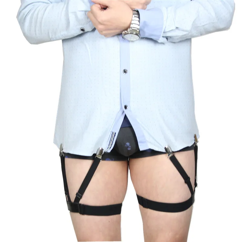 Garter Belt Shirt Stays Adjustable Shirt Holders Crease-Resistance Belt Stirrup For Mens And Womens