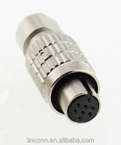 Military communication Hirose female HR25 HR10 connector 8 pin receptacle HR25-7TJ-8S