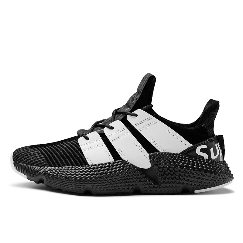 
2018 hot sale knitted upper men sports shoes and sneakers 