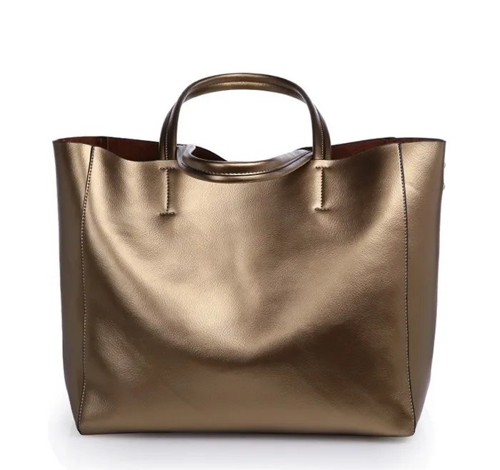 Fashion designer famous brands big capacity ladies bag genuine leather purse handbags for women