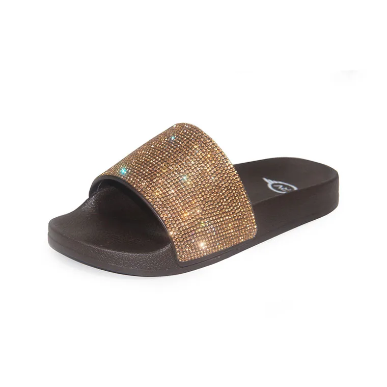 Women PVC Slippers outdoor Diamond Sandal  Cheap a flip flops
