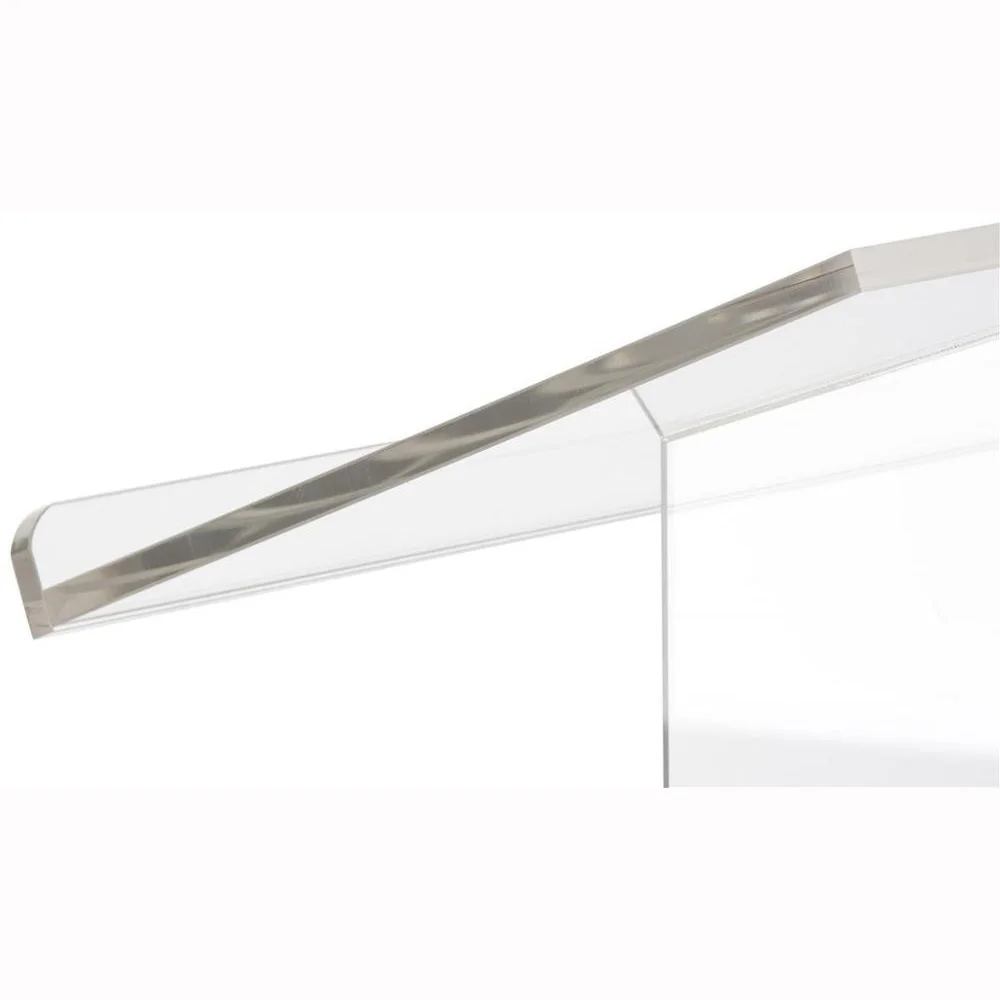 Hot Sale Custom Clear Stage Podium Stands Plexiglass Lectern Acrylic Pulpit Podium with Inner Shelf for Church Speech
