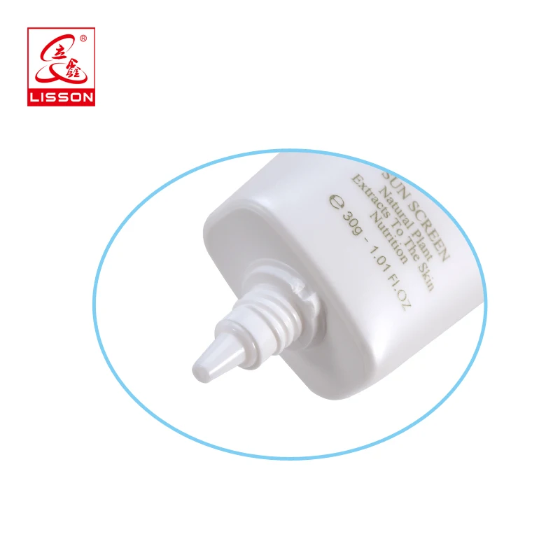 Professional Manufacturer Empty Oval Shaped Sunscreen BB Cream Tube Cosmetic Plastic PE Packaging Tubes for sunscreen cream