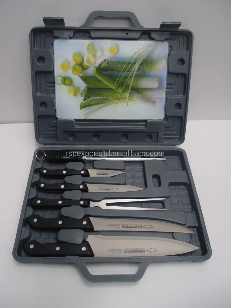 
8pcs Kitchen Knives Set With Plastic Case 