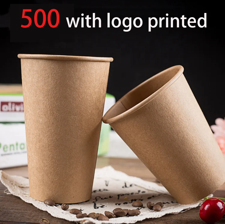  Бумажная чашка для кофе с логотипом Yiwu craft paper custom