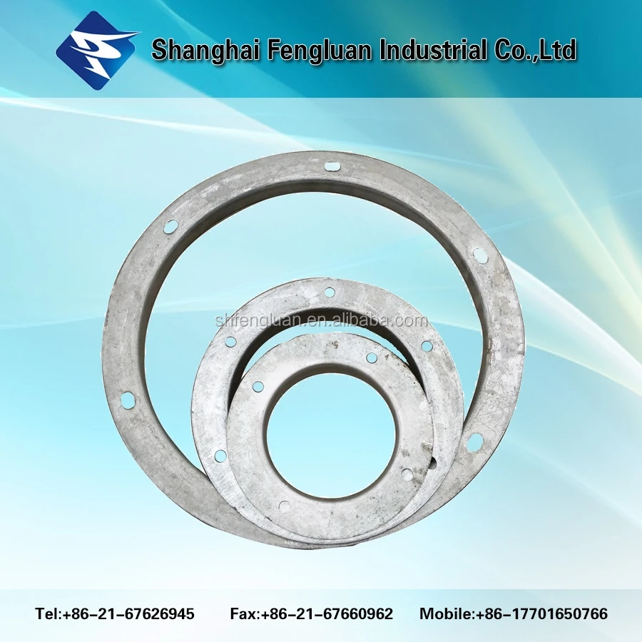 Galvanized steel round air duct flange