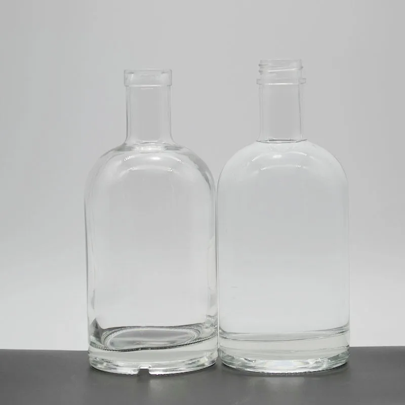 whiskey clear empty glass 700ml bottles wine factory