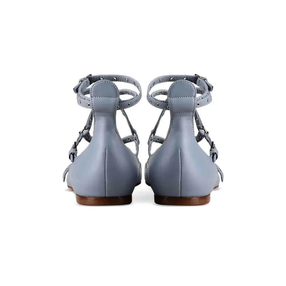 
Lace up women flat slip on shoes ankle strap women flat dress shoes 