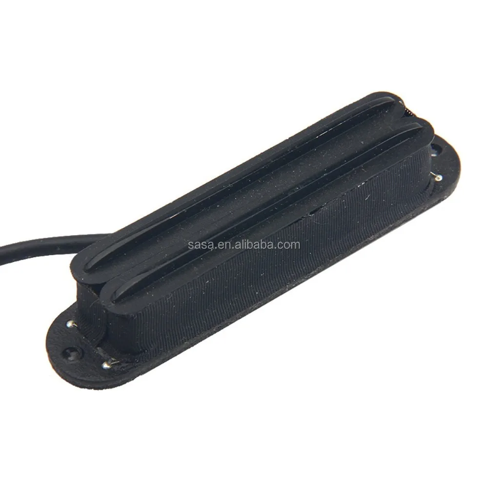 Electric Guitar Hot Rail Twin Pickup Blade Humbucker for Strat Guitar,BLACK,H010B-BK